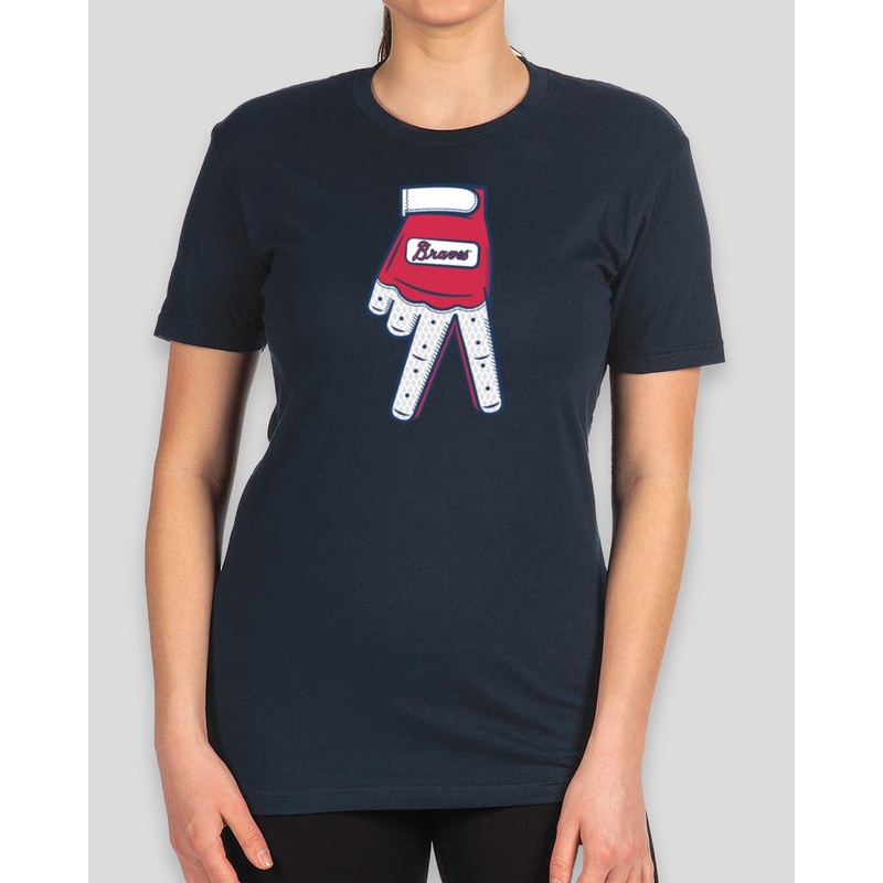 A-Town Down Women’s Warm-Up Tee – Atlanta Braves Small