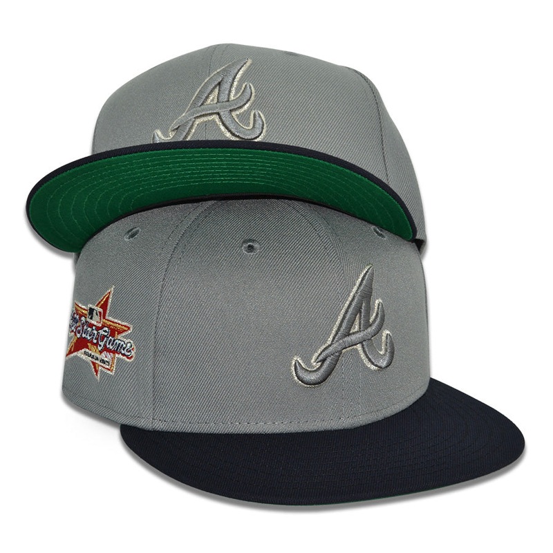 Atlanta Braves “BIG BATTY” Exclusive New Era 59Fifty Fitted Hat – Misty Morning/Black 6 7/8