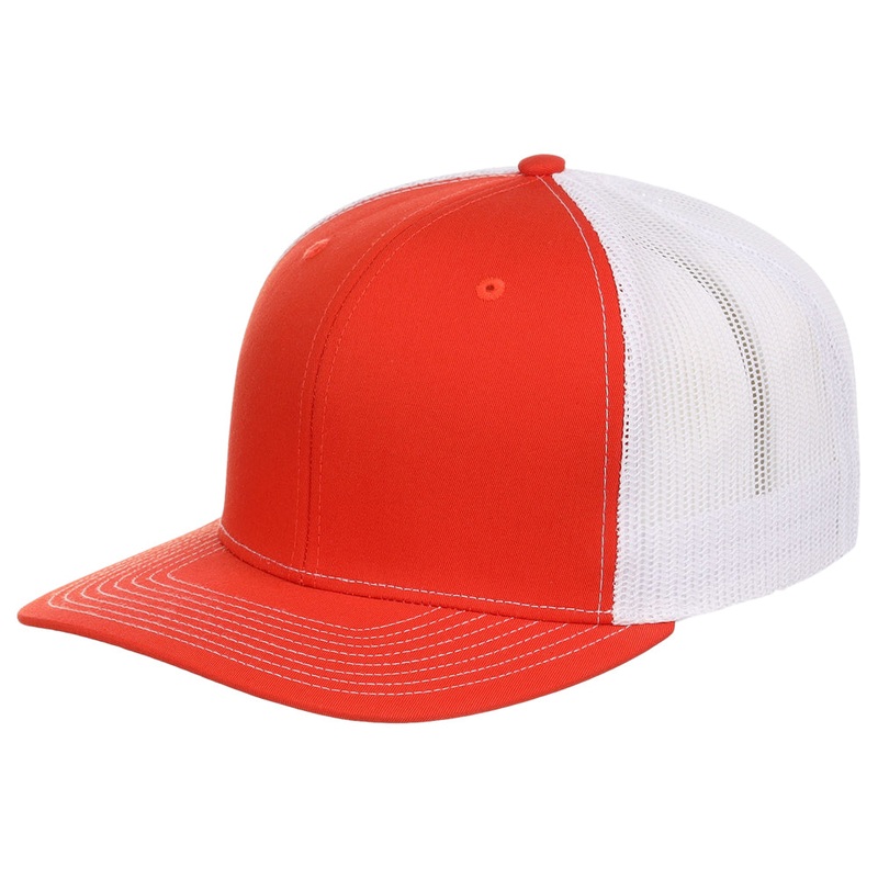 Richardson 112 Trucker – Orange/White Adjustable