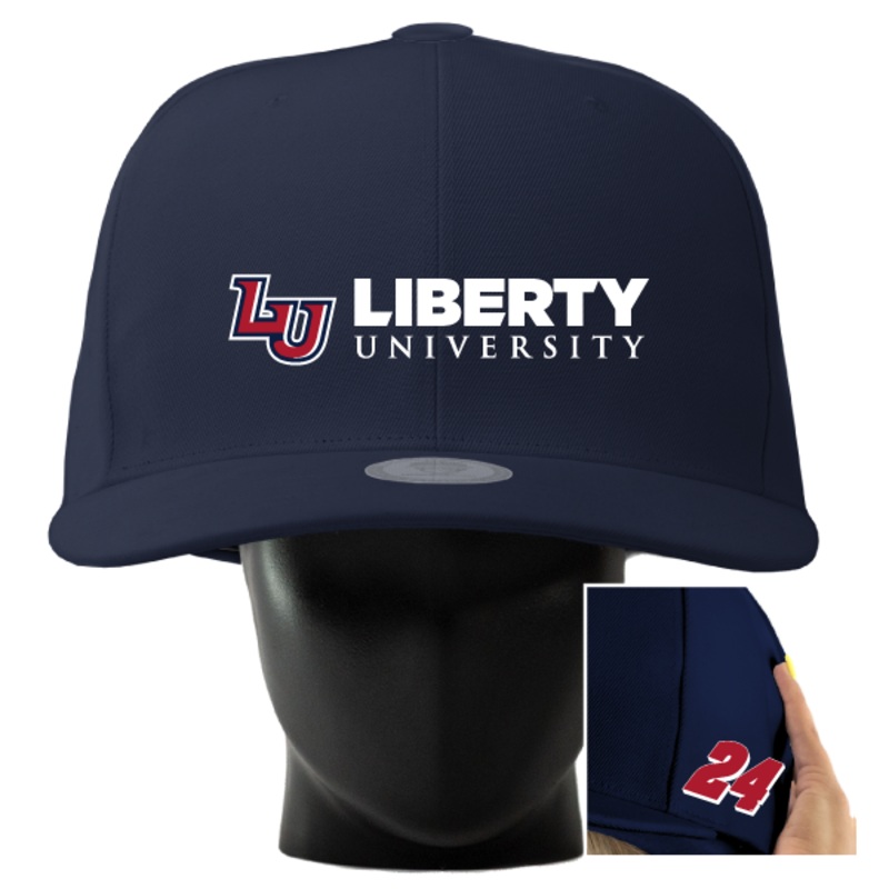 William Byron #24 Liberty University Noggin Navy (S/M)