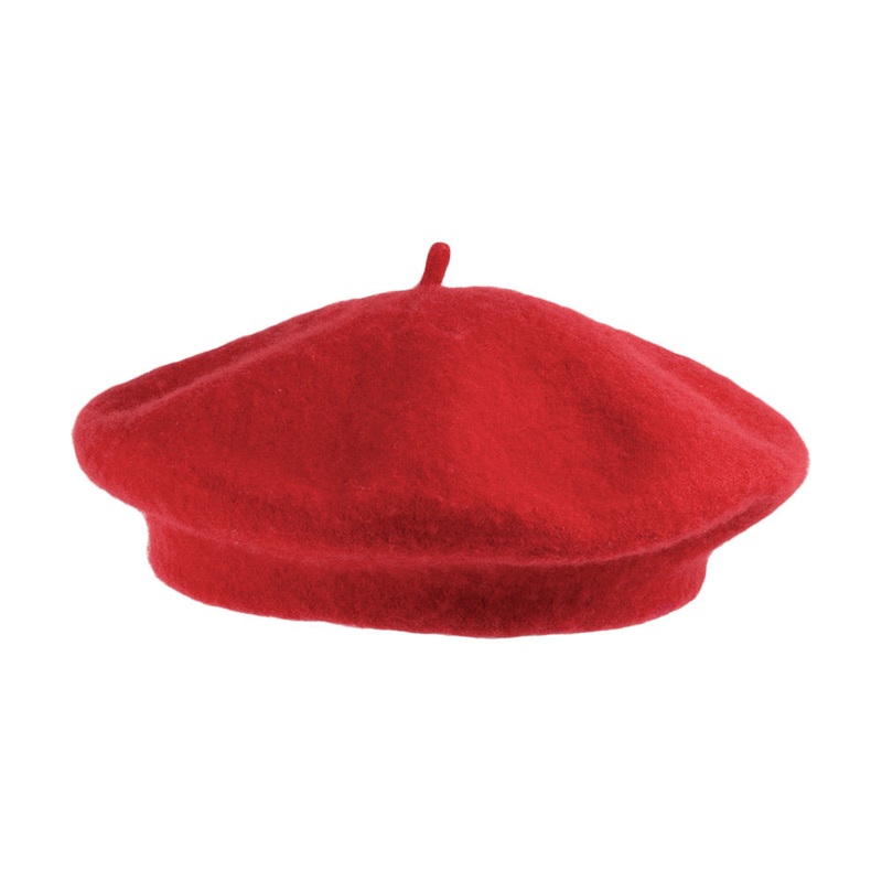Wool Fashion Beret Red Wholesale Pack Prepack