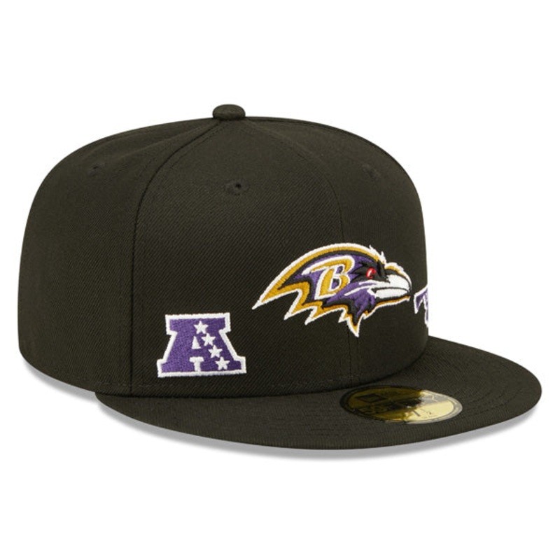 Baltimore Ravens New Era TEAM IDENTITY Exclusive NFL Fitted 59Fifty Hat 7