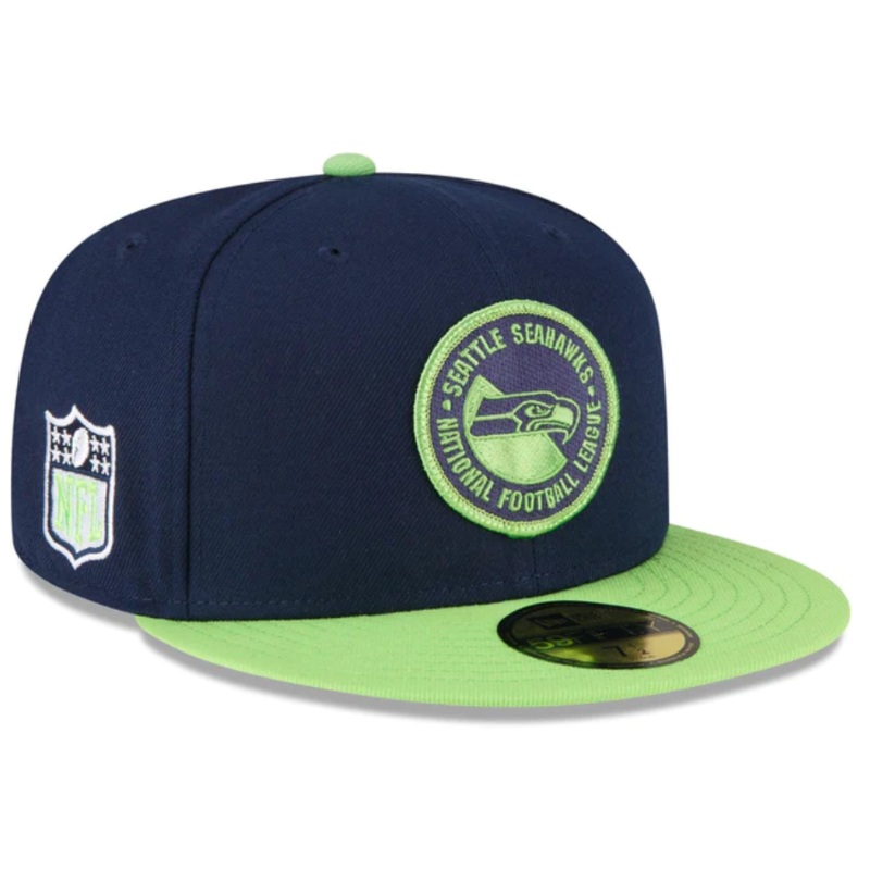 New Era Seattle Seahawks 2023 Sideline Team Patch 59FIFTY Fitted Hat