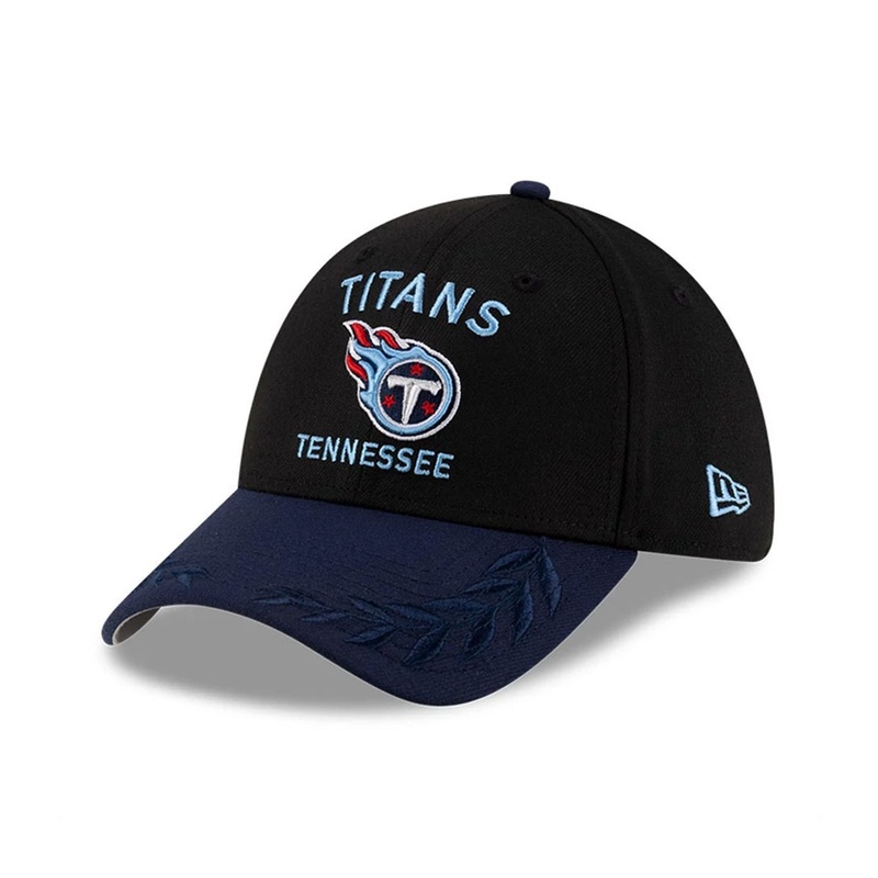 Tennessee Titans NFL Draft 2025 Black 39THIRTY Stretch Fit Cap S-M