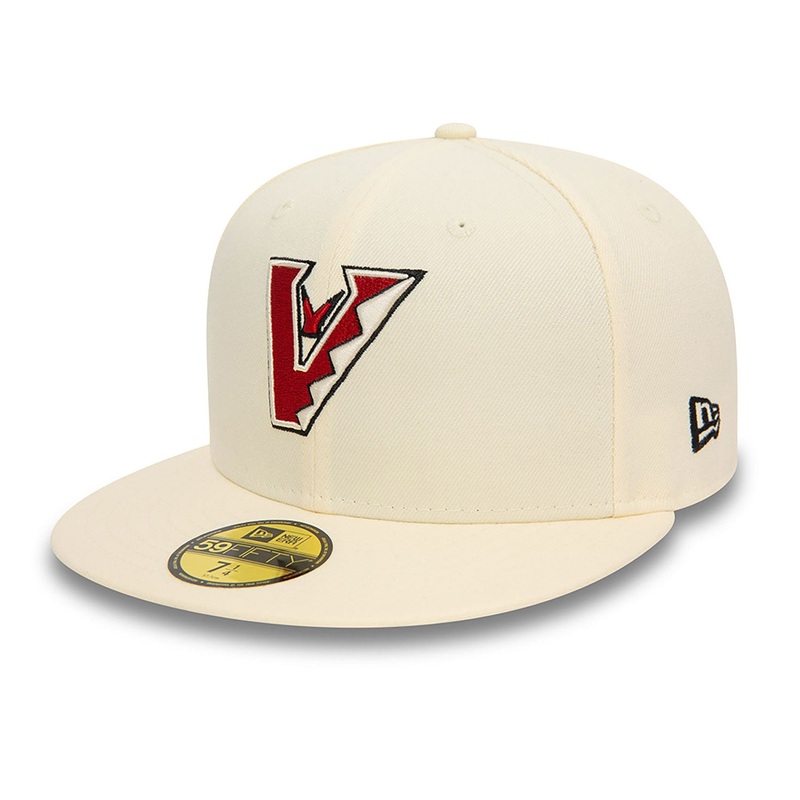 Arizona Diamondbacks 59FIFTY Upside Down White Cap 6-5/8