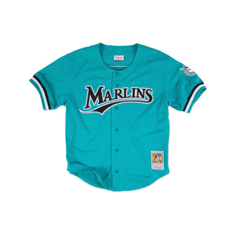 Mitchell & Ness #8 Andre Dawson 1995 Authentic Cooperstown Collection Mesh Batting Practice Jersey Florida Marlins Bernie Williams l