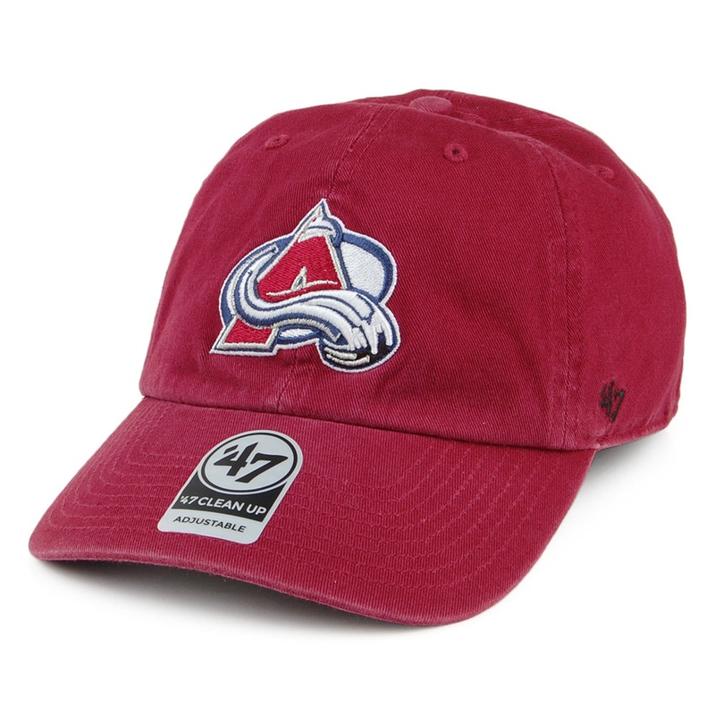 47 Brand Colorado Avalanche Baseball Cap – NHL Clean Up – Cardinal Adjustable