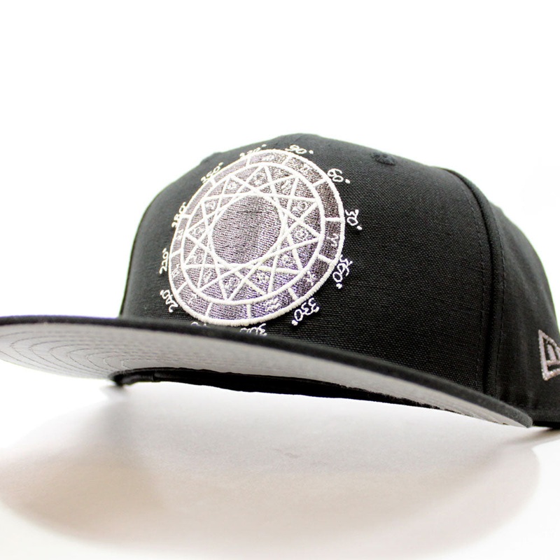 ALCHEMY COMPASS New Era 59Fifty Fitted Hat (Glow in the Dark Black Cotton Canvas 3M Reflective Under Brim) 7