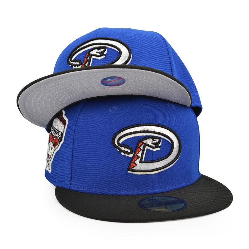 Arizona Diamondbacks 1998 INAUGURAL SEASON Exclusive New Era 59Fifty Fitted Hat – Royal/Black 6 7/8