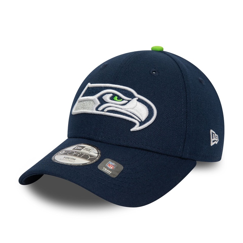 Seattle Seahawks Youth The League Dark Blue 9FORTY Adjustable Cap Youth