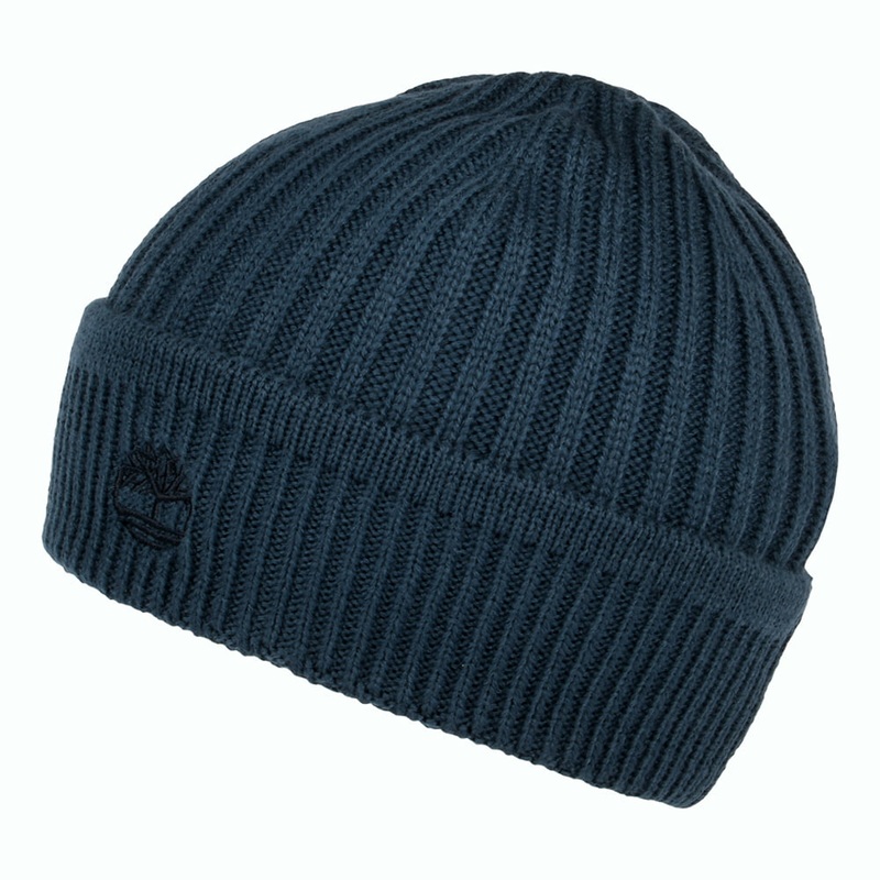 Timberland Hats Solid Rib Beanie Hat – Blue 1-Size