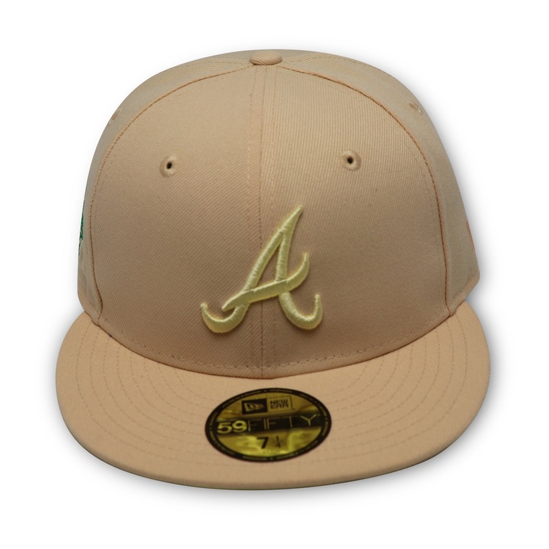 ATLANTA BRAVES (PEACH) “1995 WORLDSERIES” NEW ERA 59FIFTY FITTED (LEMON UNDER VISOR) 67/8