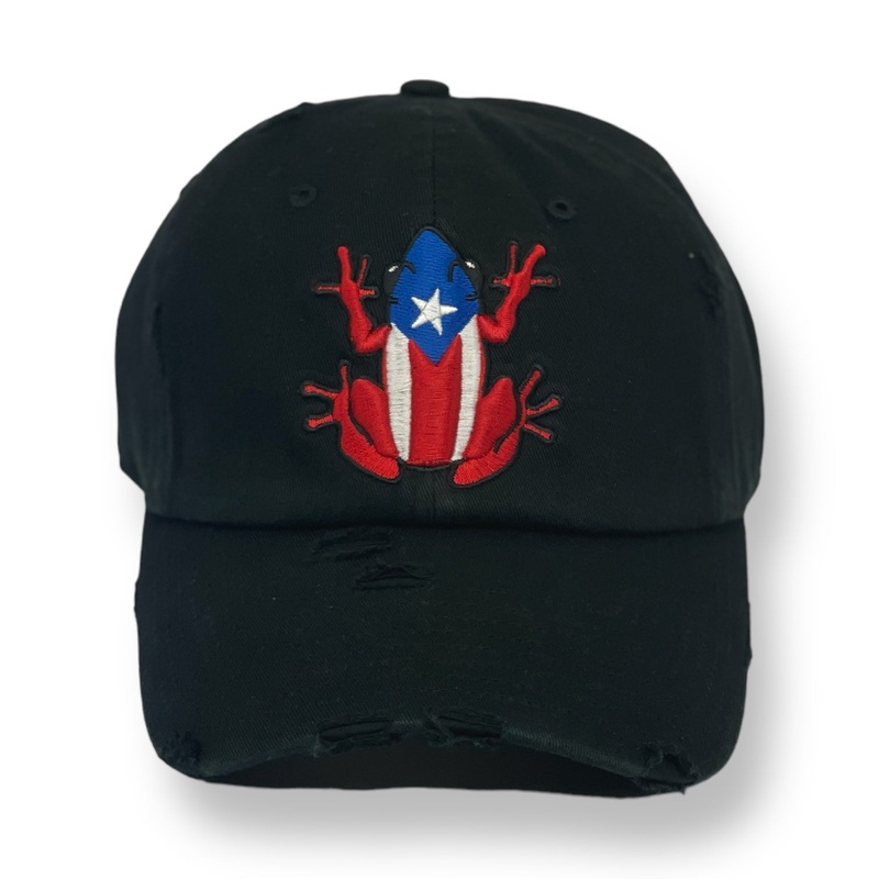 4U CUSTOM PUERTO RICO “DON COQUI” BLACK DAD HAT