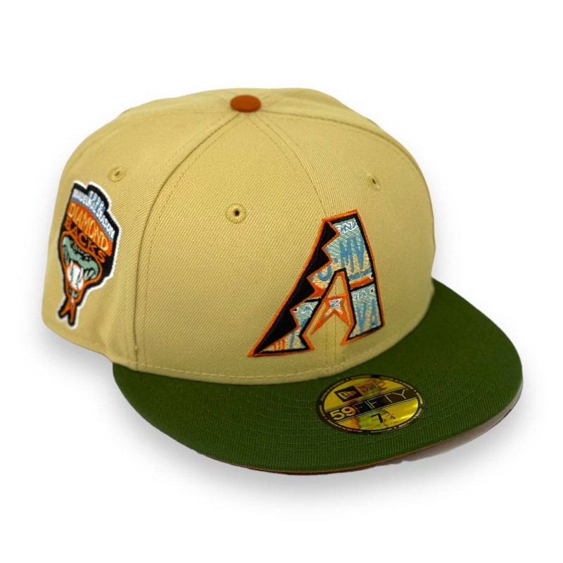 ARIZONA DIAMONDBACKS (V-GOLD) (1998 INAUGURAL SEASON) NEW ERA 59FIFTY FITTED (RUST UNDER VISOR) 67/8