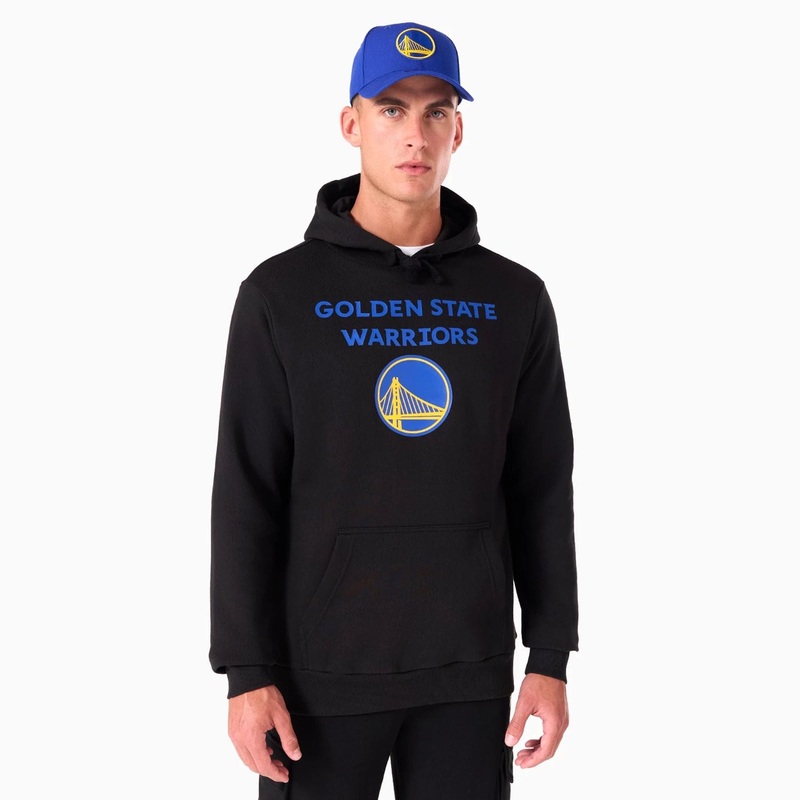 Golden State Warriors NBA Black Pullover Hoodie XS