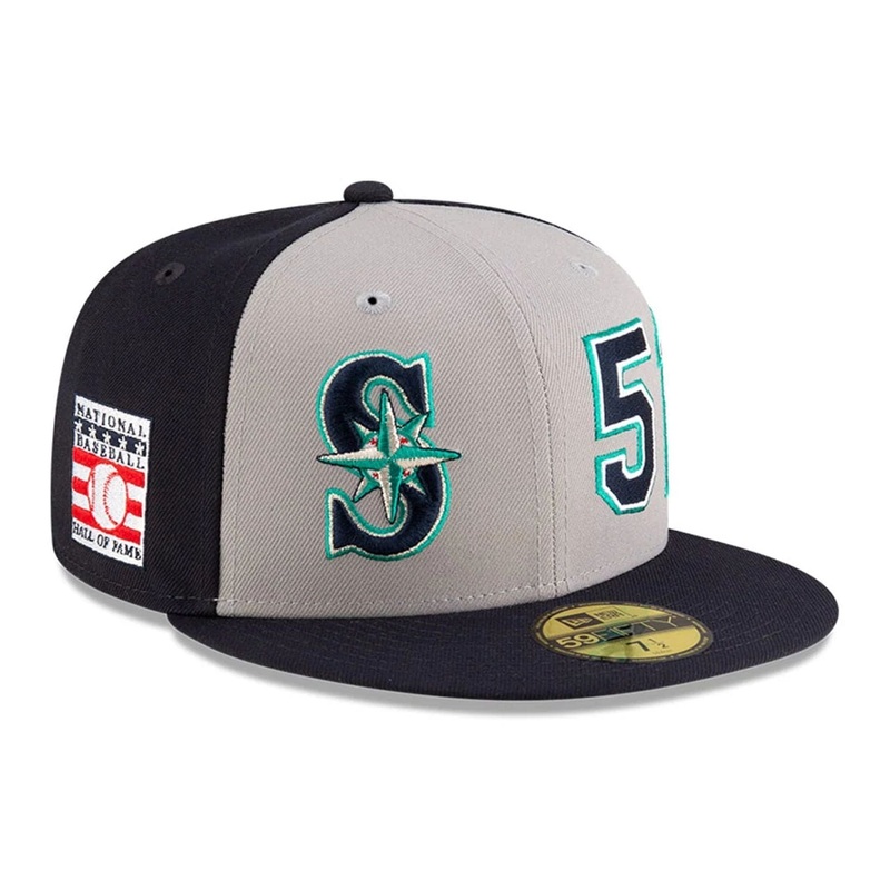 Seattle Mariners MLB 2025 Ichiro Hall Of Fame Navy 59FIFTY Fitted Cap 6 7/8