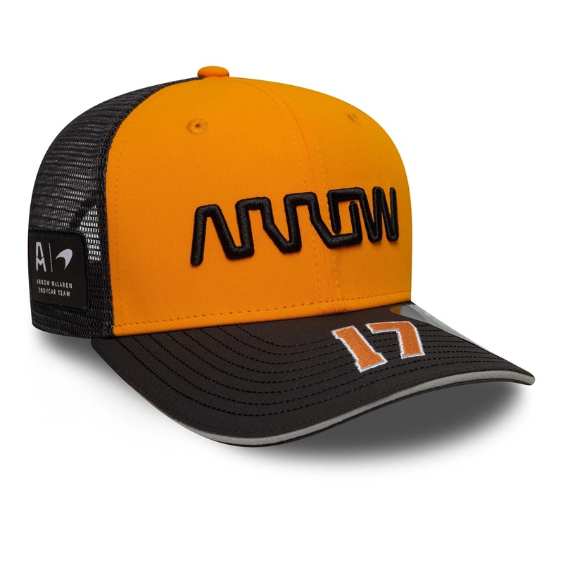 Arrow McLaren Indycar Replica Team Kyle Larson Orange 9SEVENTY Stretch Snap Adjustable Cap OSFM