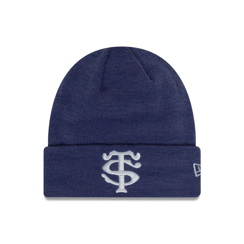 Stade Toulousain Seasonal Dark Blue Cuff Knit Beanie Hat OSFM