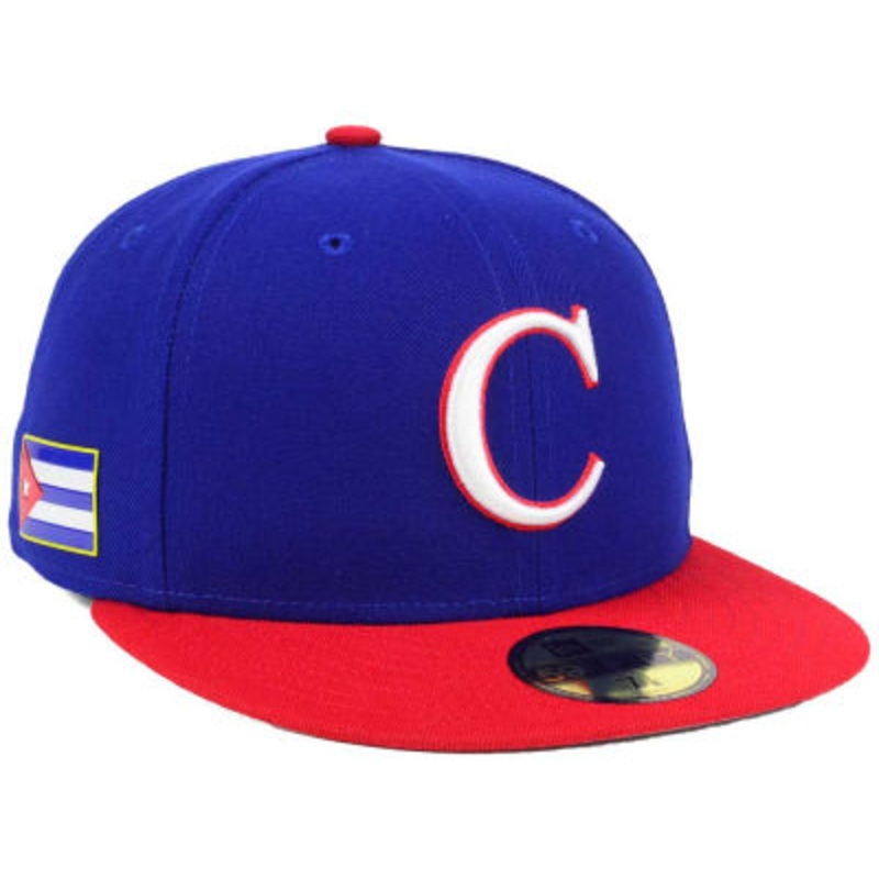 2017 World Baseball Classic Cuba WBC New Era 59Fifty Fitted Hat (TEAM COLORS) 7