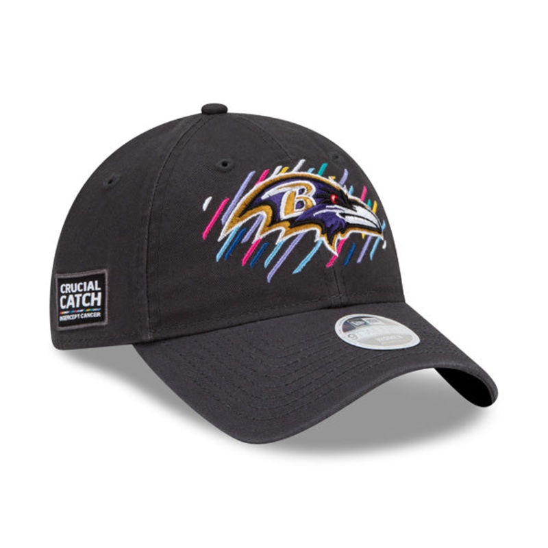 Baltimore Ravens New Era Women’s 2021 NFL Crucial Catch 9TWENTY Adjustable Hat – Charcoal