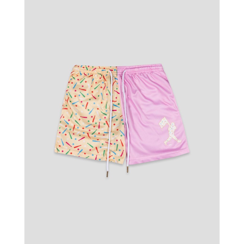 Batter Up Bakery Confetti Cupcake Diamond Air Mesh Shorts – Youth Youth Small