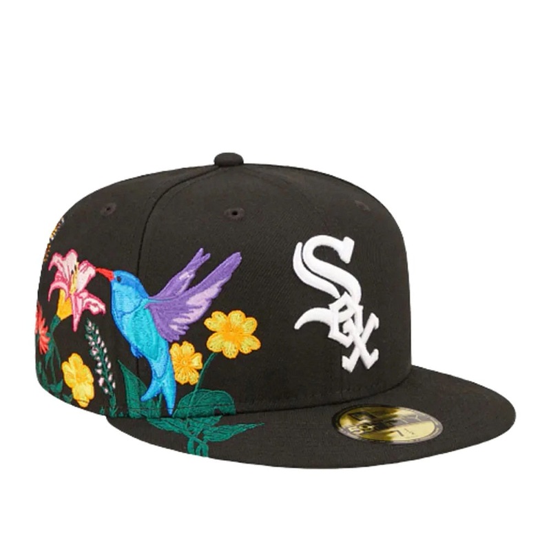 Chicago White Sox 59FIFTY Blooming Black Cap 7