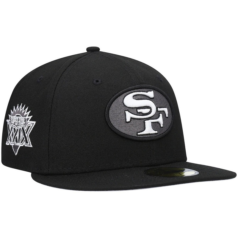 New Era Black San Francisco 49ers Super Bowl XXIX Patch 59FIFTY Fitted Hat