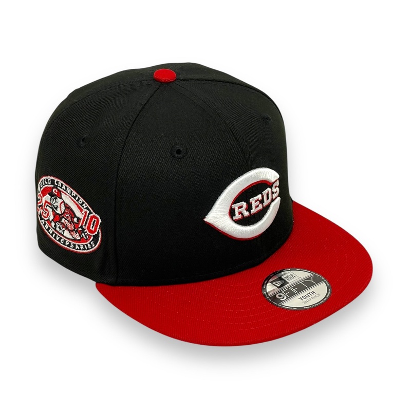 “KIDS” CINCINATTI REDS (BLACK) “25TH ANN ” NEW ERA 9FIFTY SNAPBACK
