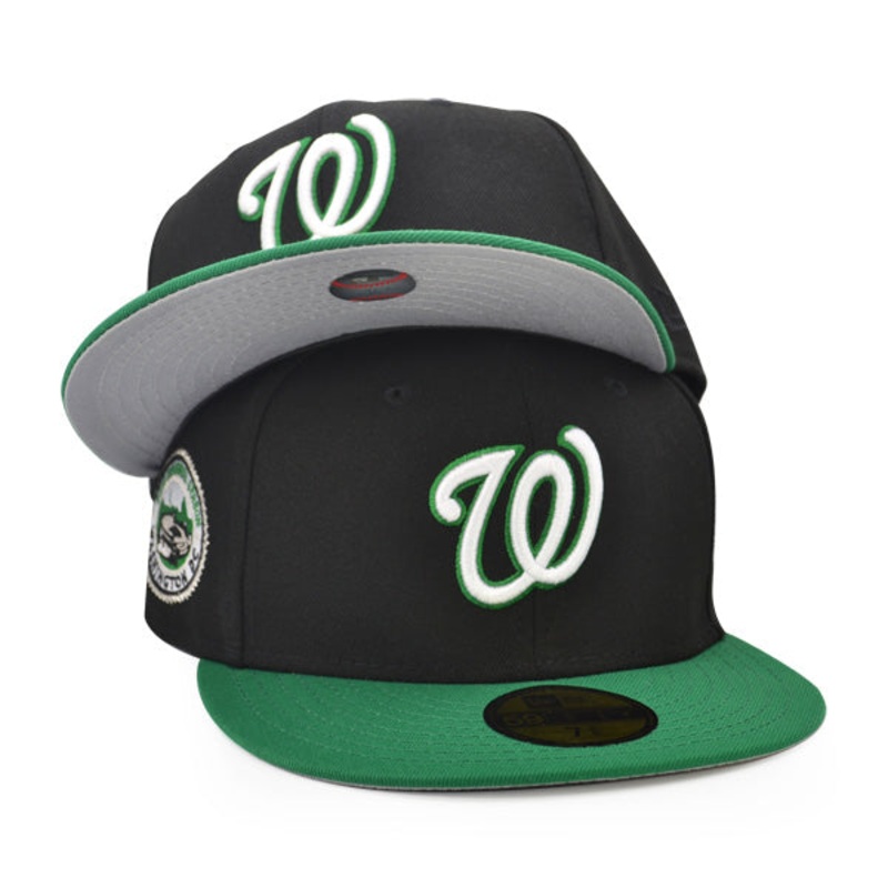Washington Nationals 2008 INAUGURATION Exclusive New Era 59Fifty Fitted Hat – Black/Green 7