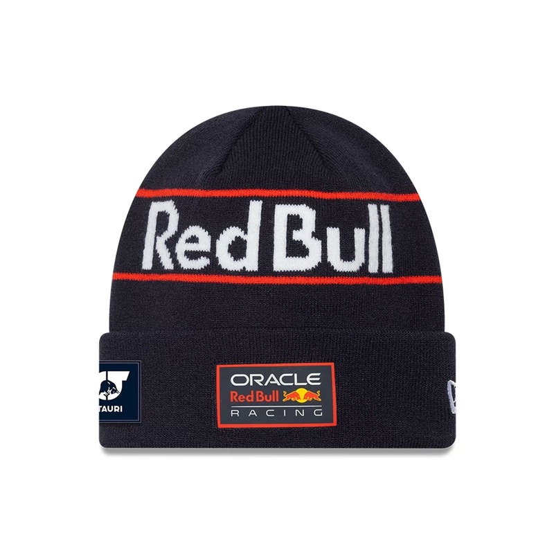 Red Bull Racing Replica Max Verstappen Dark Blue Cuff Knit Beanie Hat OSFM