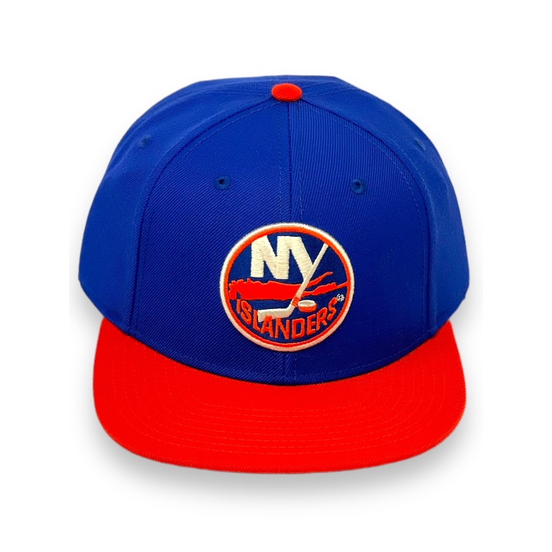 AMERICAN NEEDLE NEW YORK ISLANDERS (ROYAL/ORANGE) SNAPBACK
