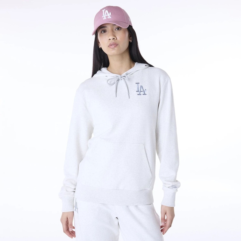 LA Dodgers Womens MLB League Essential Grey Pullover Hoodie XS