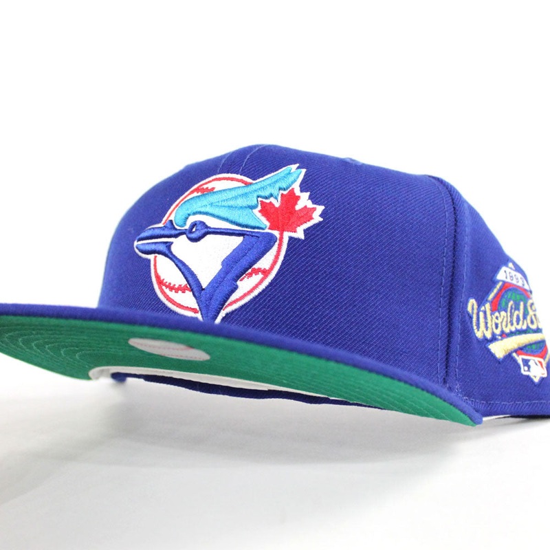 Toronto Blue Jays 1993 World Series 59Fifty New Era Fitted Hats (Blue Green Under Brim) 6 7/8