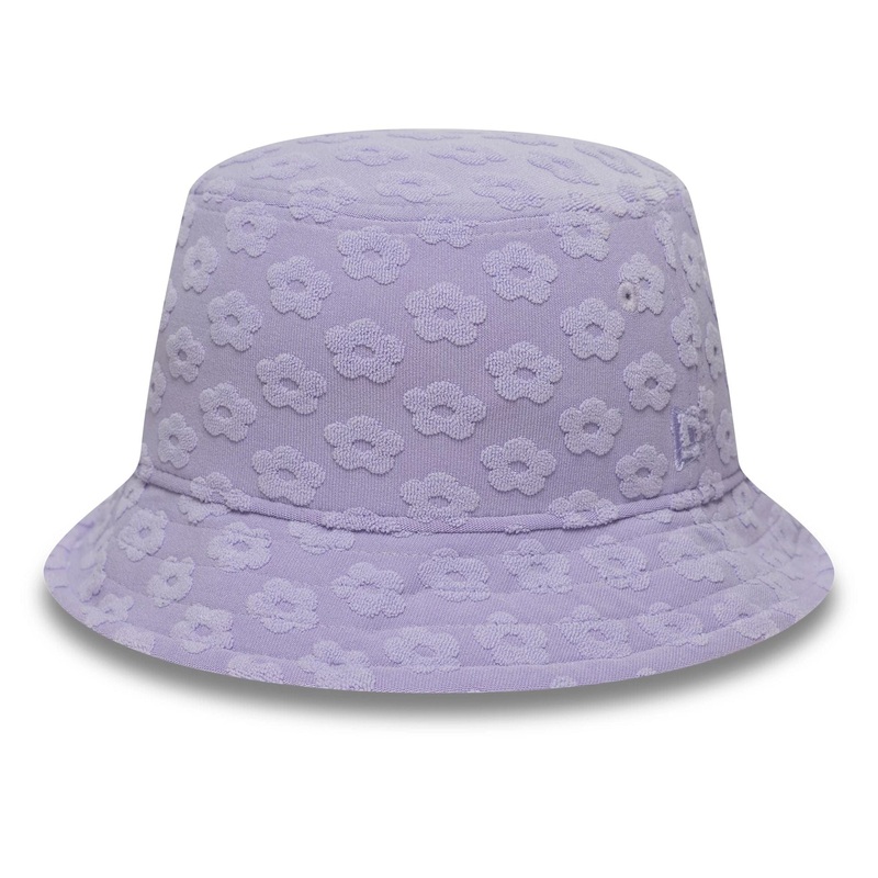 Womens New Era Towelling Pastel Purple Adventure Bucket Hat XS