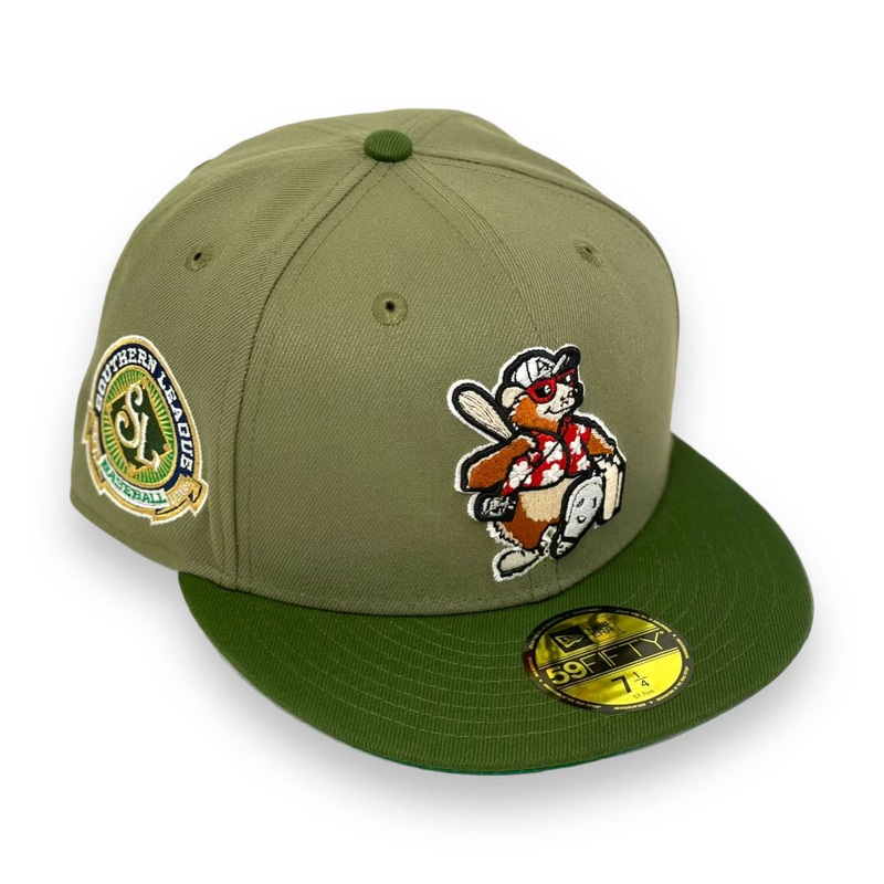 ASHEVILLE TOURIST (SOUTHERN LEAGUE) NEW ERA 59FIFTY FITTED ( GREEN UNDER VISOR) 67/8