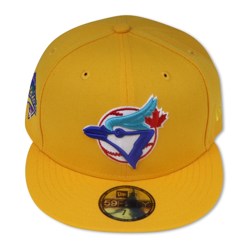 TORONTO BLUEJAYS (YELLOW) “1992 WORLDSERIES” NEW ERA 59FIFTY FITTED (VICE BLUE UNDER VISOR) 67/8