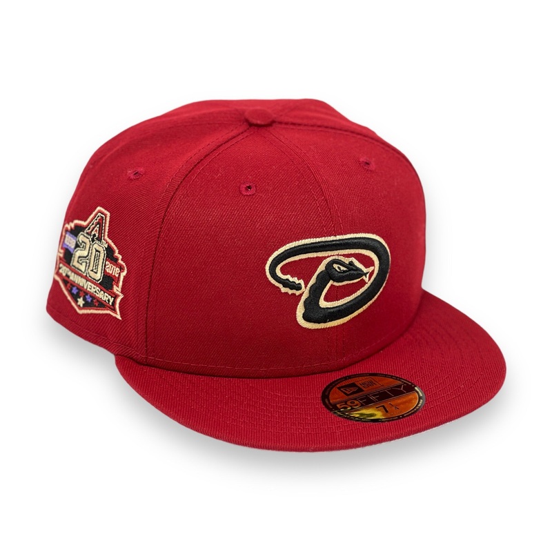 ARIZONA DIAMONDBACKS (H-RED) 20TH ANNIVERSARY NEW ERA 59FIFTY FITTED (GREY BRIM) 67/8