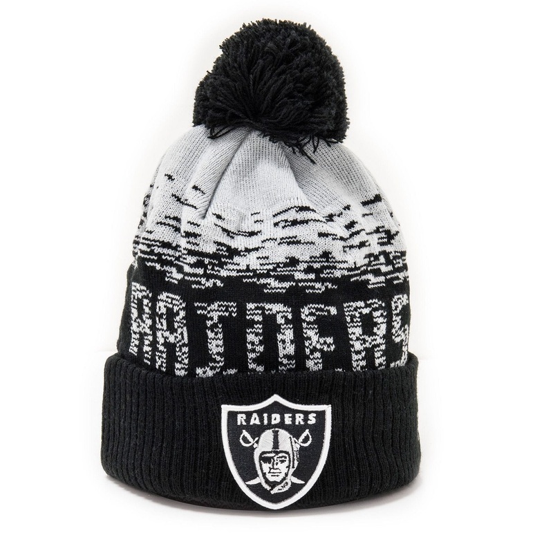 Las Vegas Raiders Black Sport Cuff Beanie Hat OSFM