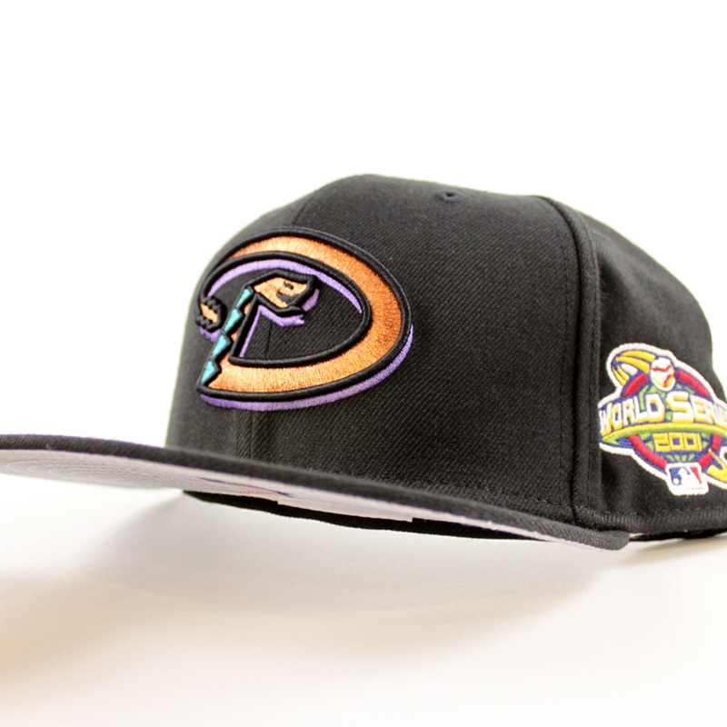 Arizona Diamondbacks 2001 WORLD SERIES New Era 59Fifty Fitted Hat (Gray Under Brim) 6 7/8