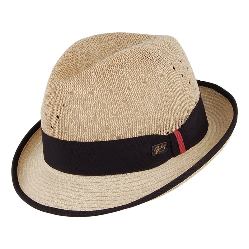 Bailey Hats Bascom Toyo Trilby Hat – Natural S