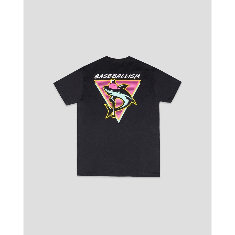 Shark Attack Youth T-Shirt (Black) Youth Small