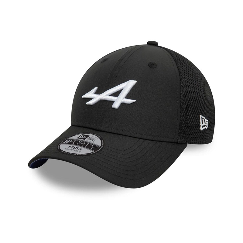 Alpine Racing Youth Team Black 9FORTY Adjustable Cap Youth