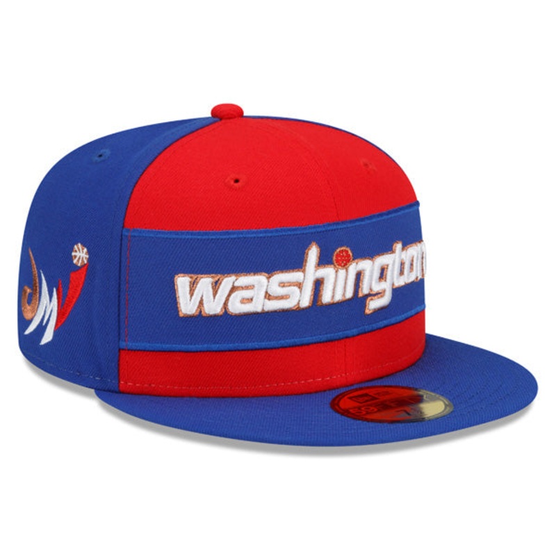 Washington Wizards New Era NBA 2022 CITY EDITION Official 59Fifty Fitted Hat – Royal/Red 8 1/8