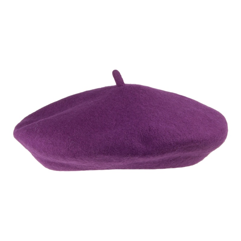 Wool Fashion Beret Purple – Wholesale Pack Prepack