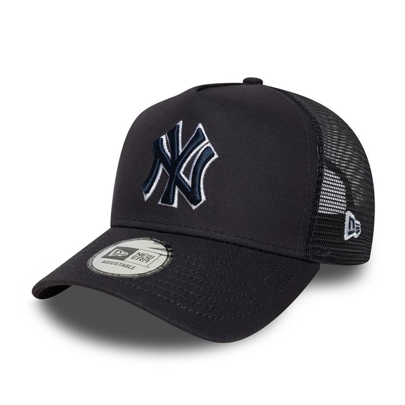 New York Yankees E-Frame MLB Outline Navy Trucker Cap One Size