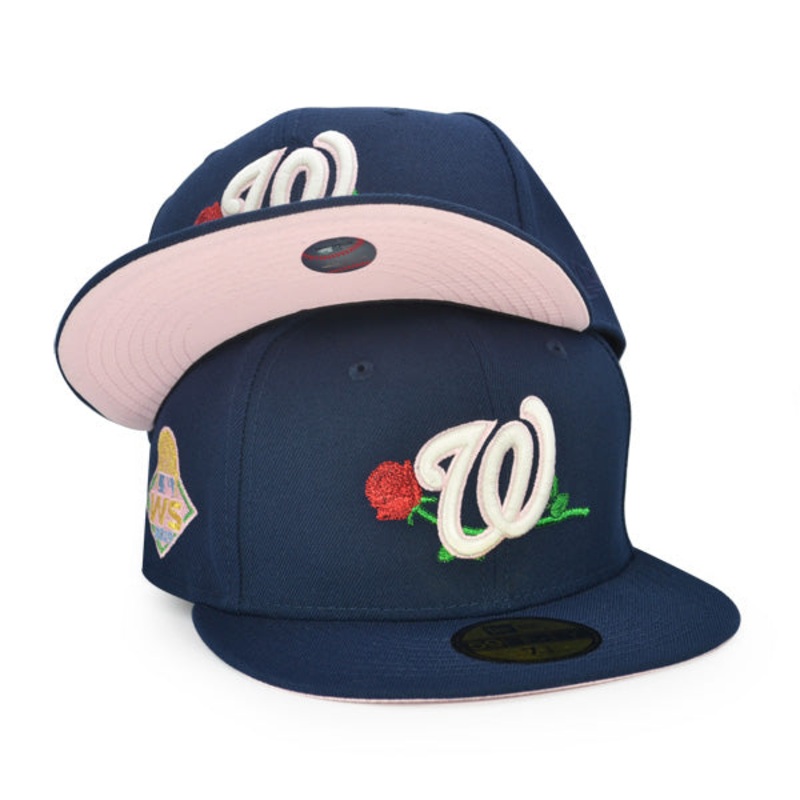 Washington Nationals 2019 World Series MOTHER’S DAY Exclusive New Era 59Fifty Fitted Hat – Navy 6 7/8