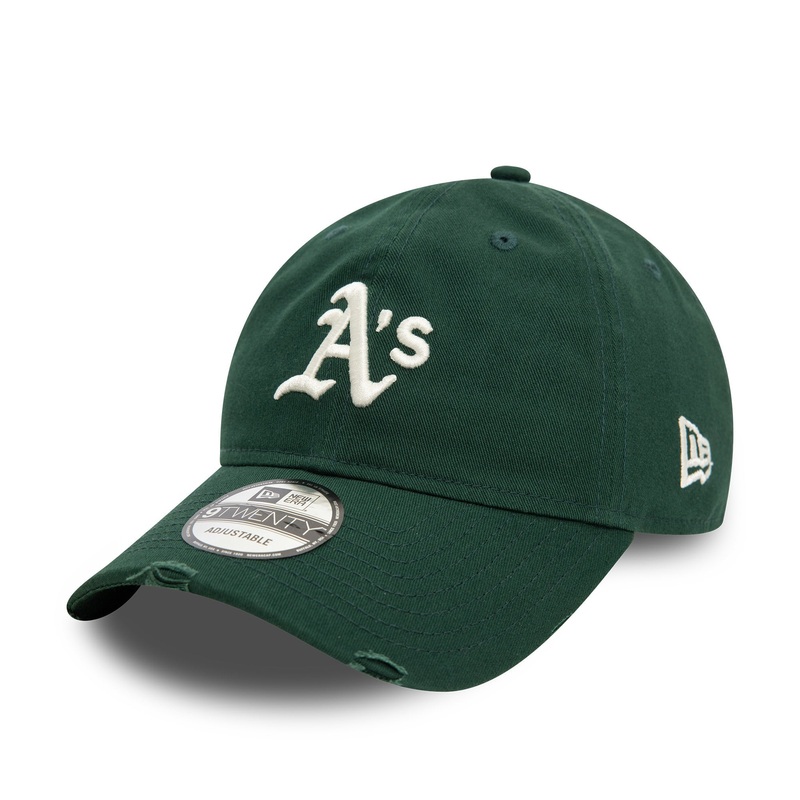 Oakland Athletics 9TWENTY Distressed Dark Green Cap One Size