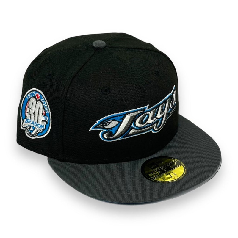 TORONTO BLUE JAYS (2-TONE) “30TH SEASON” NEW ERA 59FIFTY FITTED (C-BLUE UNDER VISOR) 67/8