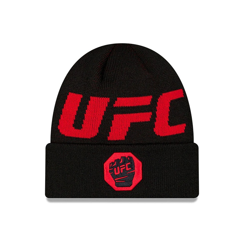 Ultimate Fighting UFC MMA Black Cuff Knit Beanie Hat OSFM
