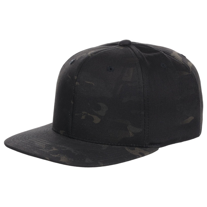 YP Classics Blank Snapback – Black/Mulitcam Adjustable